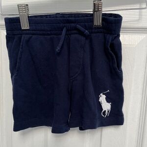 Polo Ralph Lauren Boys Toddler Shorts Blue Knit Bermuda Big Pony 3T